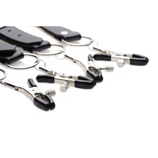 Master Series Spread Labia Spreader Straps With Clamps - Image 3