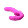 Strap U Evoke Super Charged Pink Vibrating Strapless Silicone Dildo - Image 3