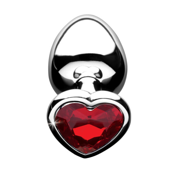 Booty Sparks Red Heart Gem - Large Anal Plug - Image 3