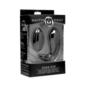 Master Series Dark Pod Rechargeable Remote Control Vibrating Egg