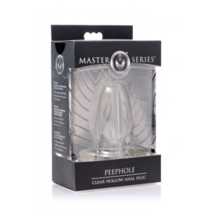 Master Series Peephole Clear Hollow Anal Plug