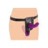 Strap U Double Take Purple 10X Vibrating Double Penetration Strap-On Harness - Image 3