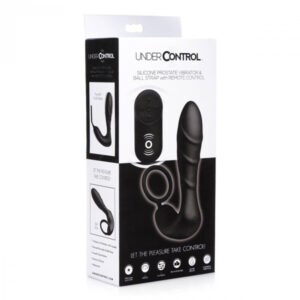 Under Control Silicone Prostate Vibrator And Strap With Remote Control