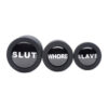Master Series Dirty Words Silcone Anal Plug Set - Image 3