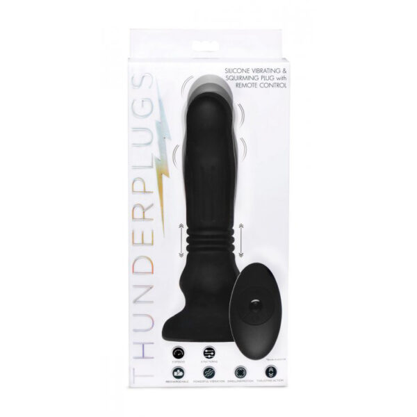 Thunder Plugs Silicone Swelling & Thrusting Plug With Remote Control