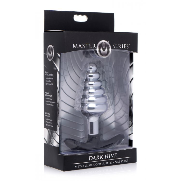 Master Series Dark Hive Metal & Silicone Anal Plug 1 Master Series Dark Hive Metal & Silicone Anal Plug