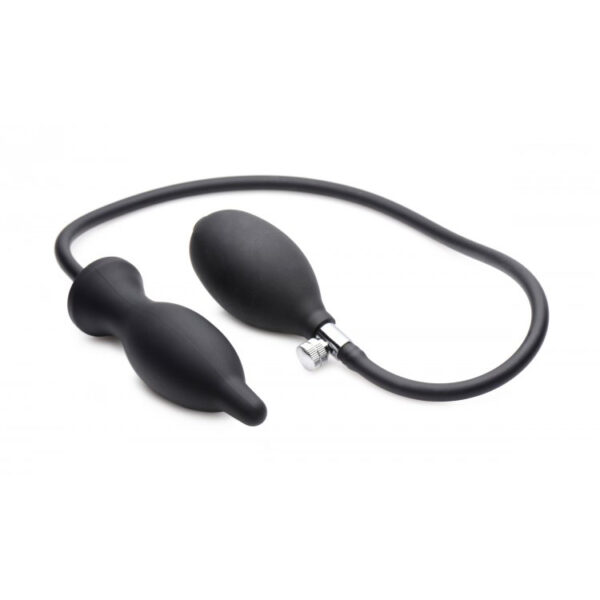 Master Series Dark Inflator Silicone Inflatable Plug - Image 2