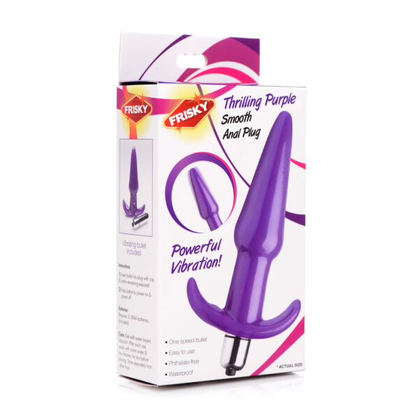 Frisky Thrilling Purple Smooth Anal Plug