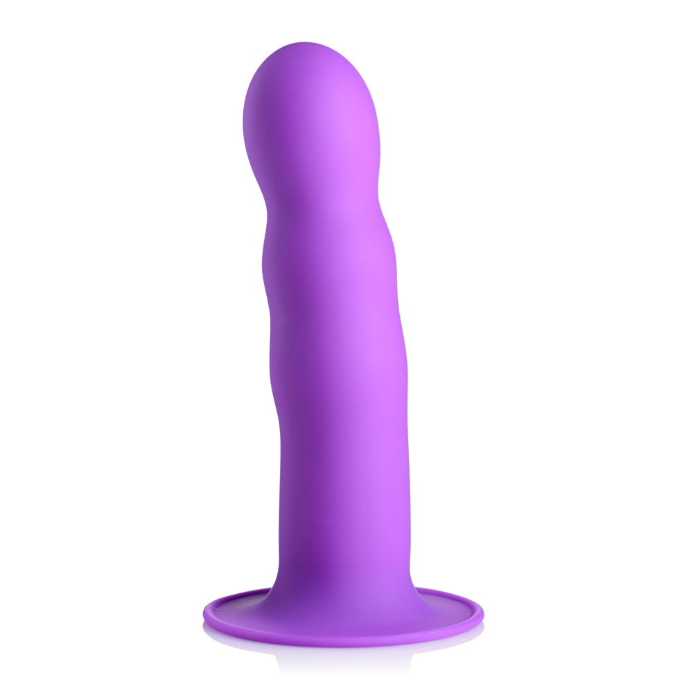 Squeeze-It Squeezable Wavy Dildo Purple 2 Squeeze-It Squeezable Wavy Dildo Purple - Image 2