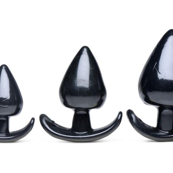 Master Series Triple Spades 3 Piece Anal Plug Set - Image 2