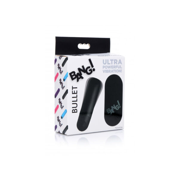 Bang! Vibrating Bullet W/ Remote Control Black