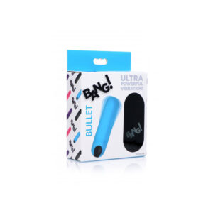 Bang! Vibrating Bullet W/ Remote Control Blue