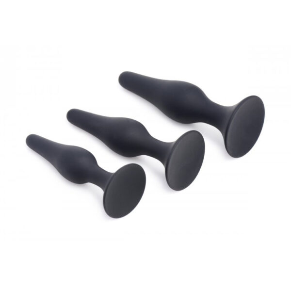 Master Series Triple Spire Tapered Silicone Anal Trainer Set Of 3 - Image 2
