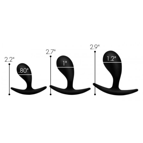 Master Series Dark Droplets 3 Piece Curved Anal Trainer Set - Image 3