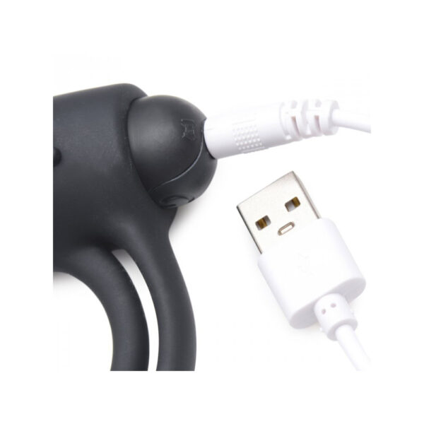 Bang! Silicone Cock Ring & Bullet W/ Remote Control Black - Image 3