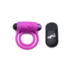 Bang! Silicone Cock Ring & Bullet W/ Remote Control Purple - Image 2