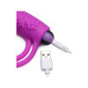 Bang! Silicone Cock Ring & Bullet W/ Remote Control Purple - Image 3
