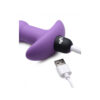 Bang! Vibrating Silicone Anal Beads & Remote Control Purple - Image 3