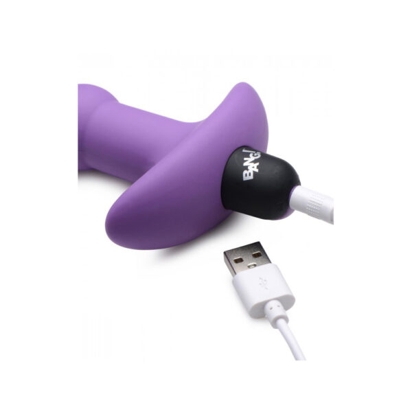Bang! Vibrating Silicone Anal Beads & Remote Control Purple - Image 3
