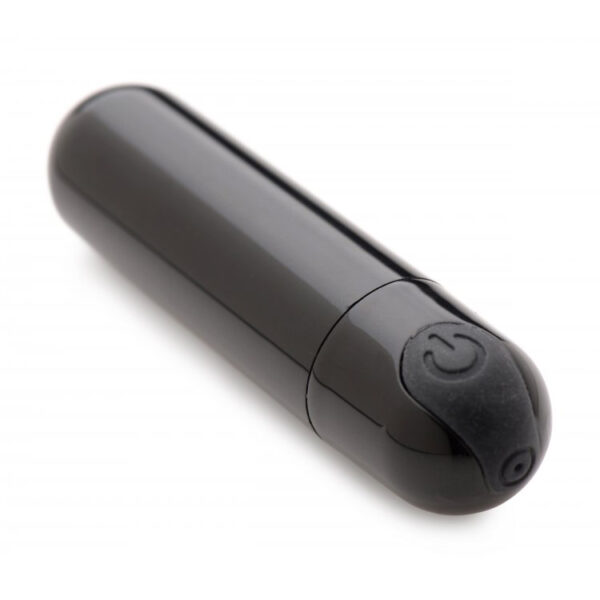 Bang! 10X Rechargeable Vibrating Metallic Bullet Black - Image 2