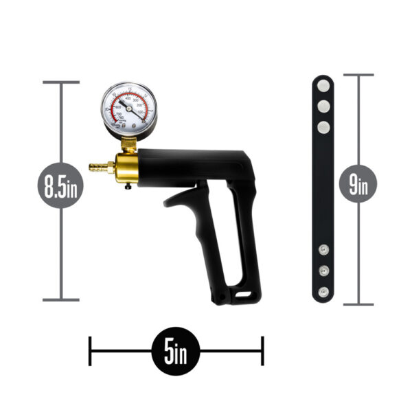 Performance Gauge Pump Trigger With Silicone Tubing And Silicone Cock Strap Black - Image 3