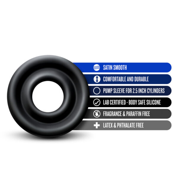 Performance Silicone Pump Sleeve Large Black - Image 2