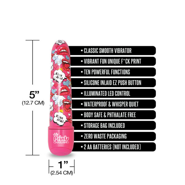 Prints Charming Pop Tease 5" Mini Vibe Kiss Me Pink - Image 3