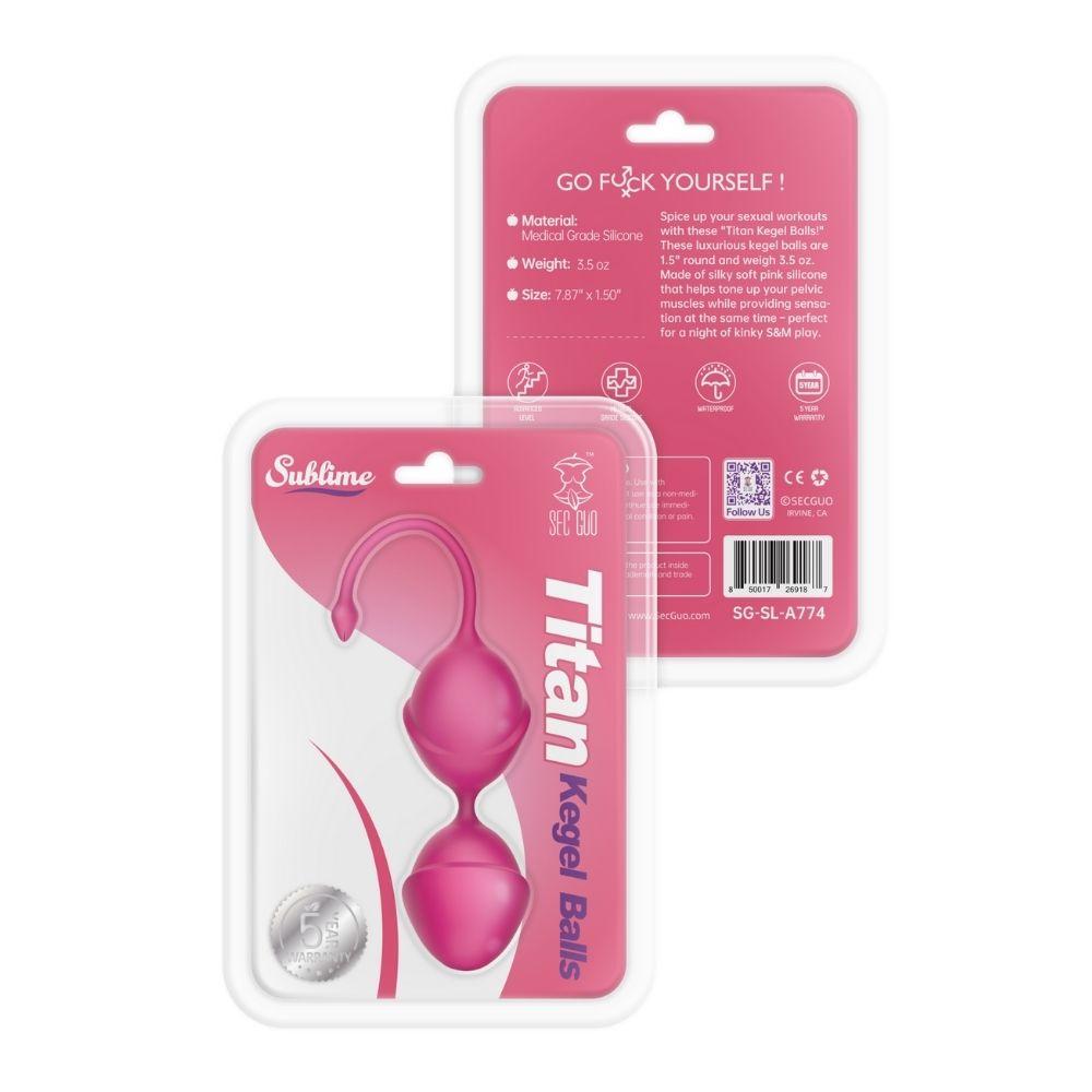 Sublime Titan Kegel Balls Pink 1 Sublime Titan Kegel Balls Pink