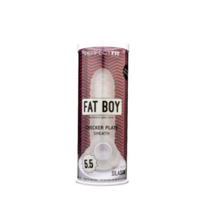Fat Boy Checker Plate Sheath 5.5" Clear