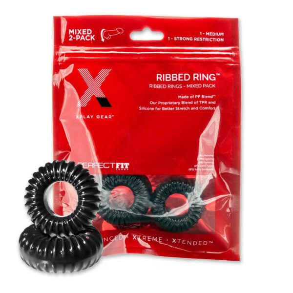Xplay Mixed Pack Ribbed Ring & Rr Slim