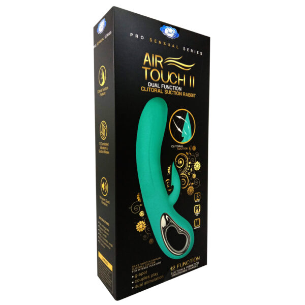 Air Touch 2 Dual Function Clitoral Teal colored Suction Vibrator Teal