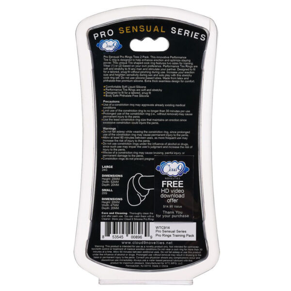 Cloud 9 Pro Rings Liquid Silicone Tires 2-Pack Black - Image 3