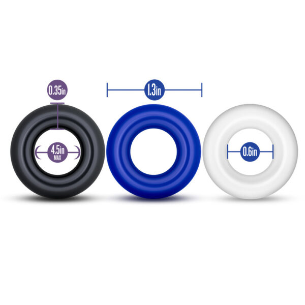 Stay Hard Donut Rings 3 Pack Assorted - Image 3