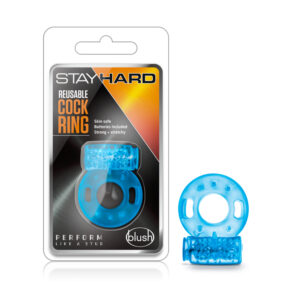 Stay Hard Reusable Cockring Blue