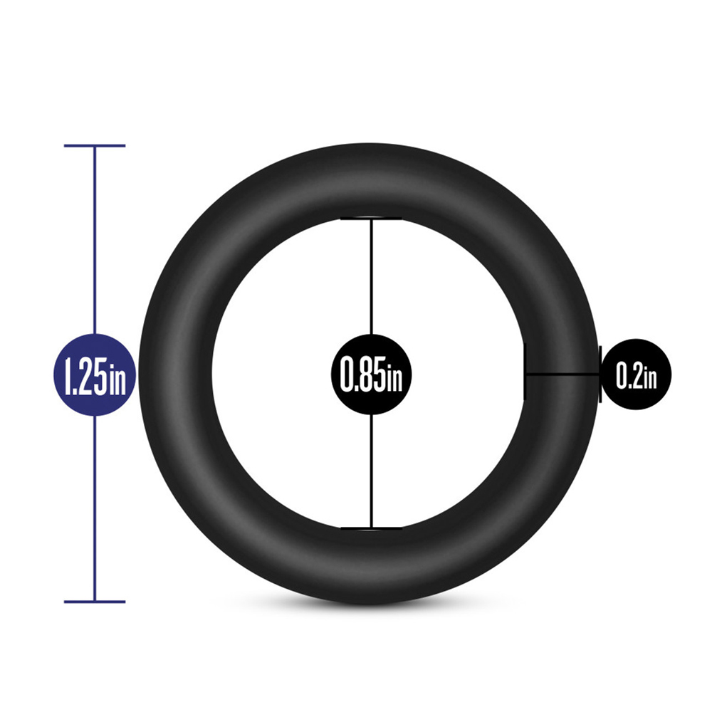 Performance VS2 Pure Premium Silicone Cockrings Small Black 3 Performance VS2 Pure Premium Silicone Cockrings Small Black - Image 3