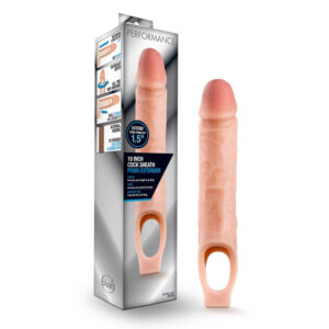 Performance 10" Cock Sheath Penis Extender Vanilla