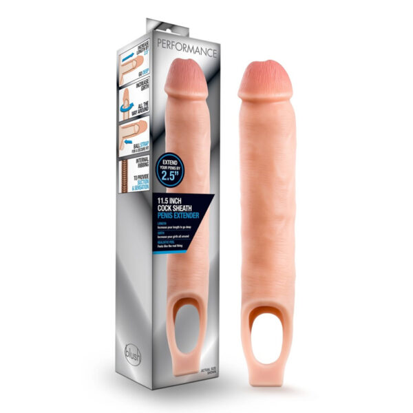 Performance 11.5" Cock Sheath Penis Extender Vanilla