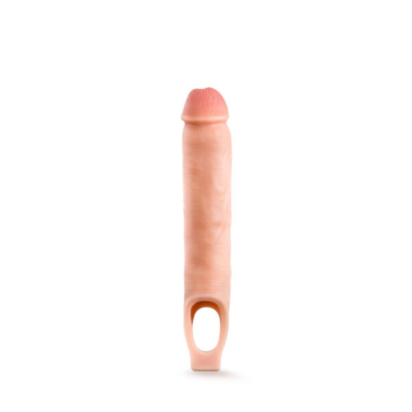 Performance Plus 11.5" Silicone Cock Sheath Penis Extender Vanilla - Image 2