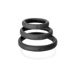 Xact-Fit Silicone Rings #14, #17, #20 Mixed Black - Image 2