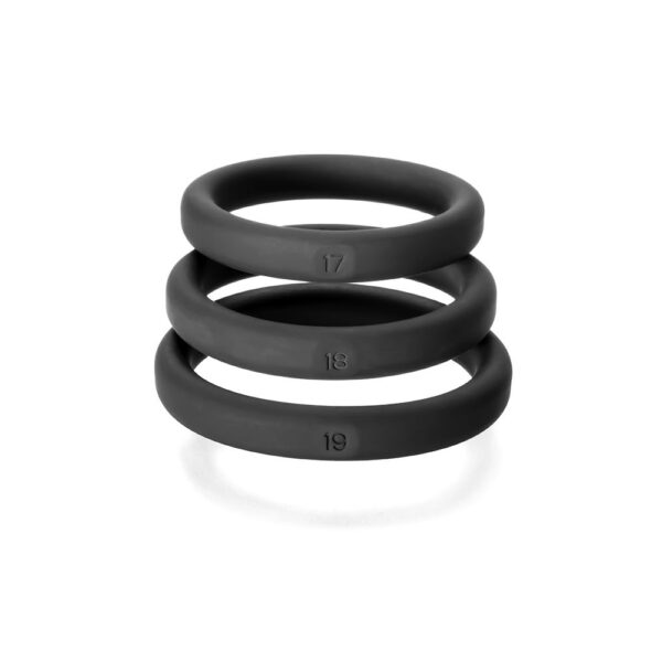 Xact-Fit Silicone Rings #17, #18, #19 Large Black - Image 3