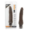 Dr. Skin Cock Vibe #7 - 8.5" Vibrating Cock Chocolate