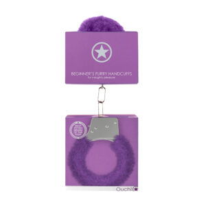 Ouch! Beginner's Handcuffs Furry Purple