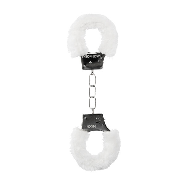 Ouch! Beginner's Handcuffs Furry White - Image 2