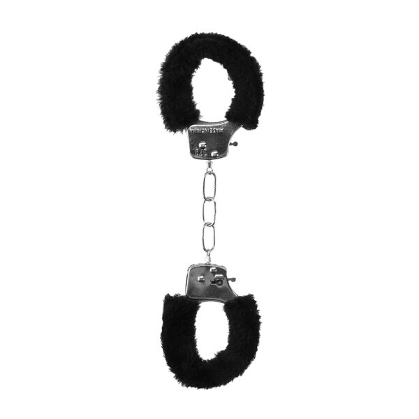 Ouch! Pleasure Handcuffs Furry Black - Image 2