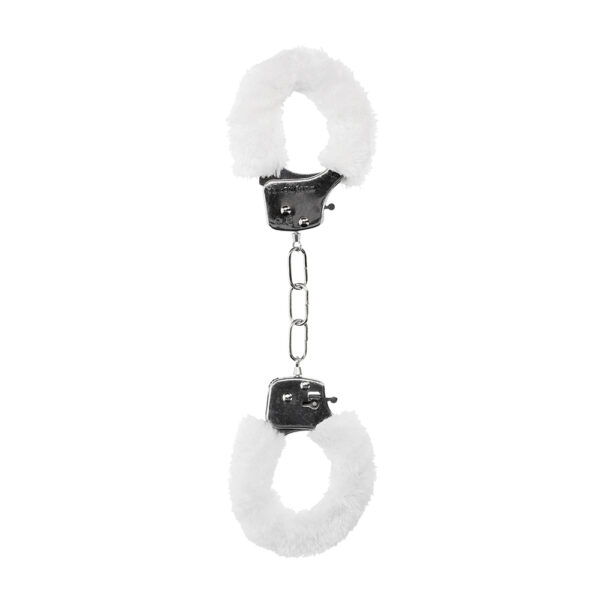 Ouch! Pleasure Handcuffs Furry White - Image 2