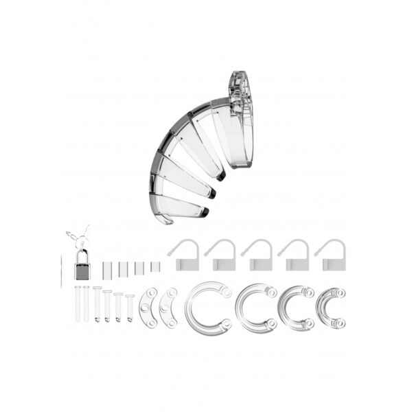 Mancage Model 02 Chastity 3.5'' Cock Cage Clear - Image 3