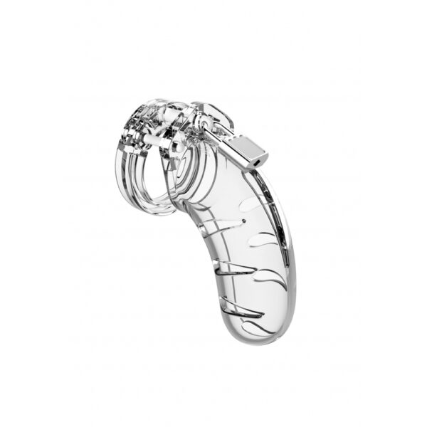 Mancage Model 03 Chastity 4.5'' Cock Cage Clear - Image 2