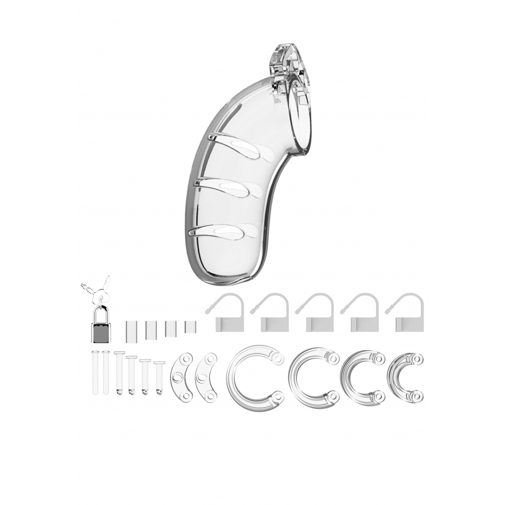 Mancage Model 03 Chastity 4.5'' Cock Cage Clear 3 Mancage Model 03 Chastity 4.5'' Cock Cage Clear - Image 3