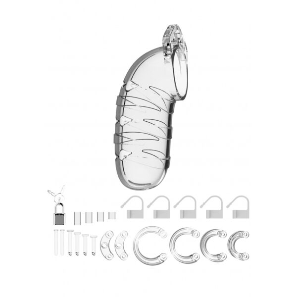 Mancage Model 05 Chastity 5.5'' Cock Cage Clear - Image 3