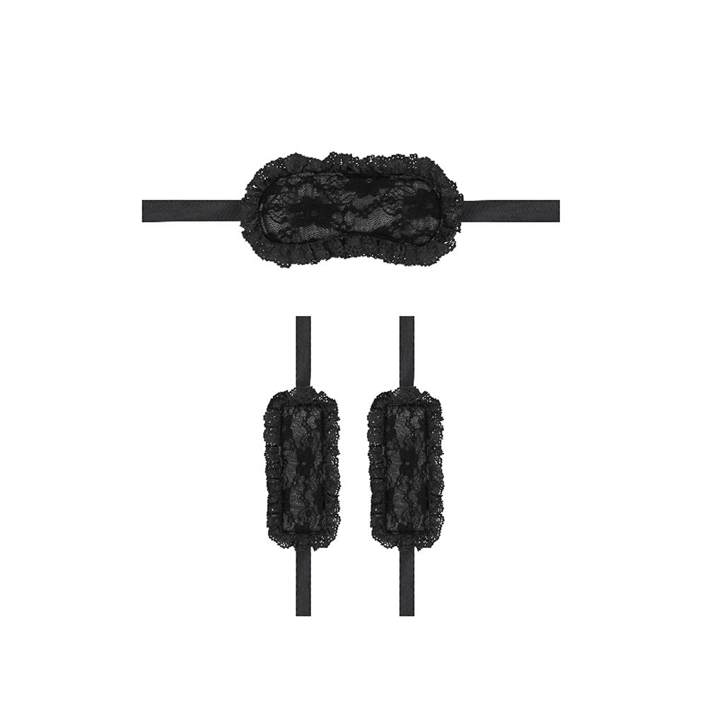 Ouch! Introductory Bondage Kit #7 Black 2 Ouch! Introductory Bondage Kit #7 Black - Image 2